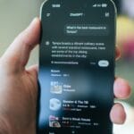 Someone uses chatgpt to find a restaurant.