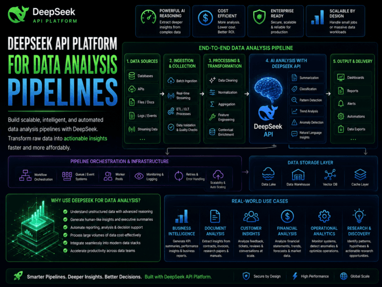 Deepseek api platform for data analysis pipelines