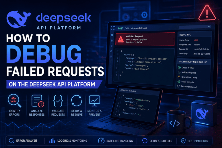 How to debug failed requests on the deepseek api platform