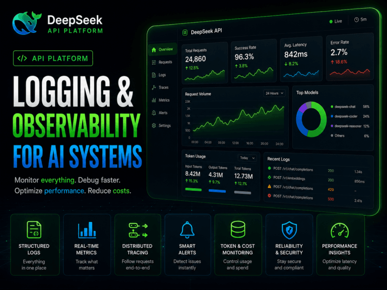 Deepseek api platform logging and observability
